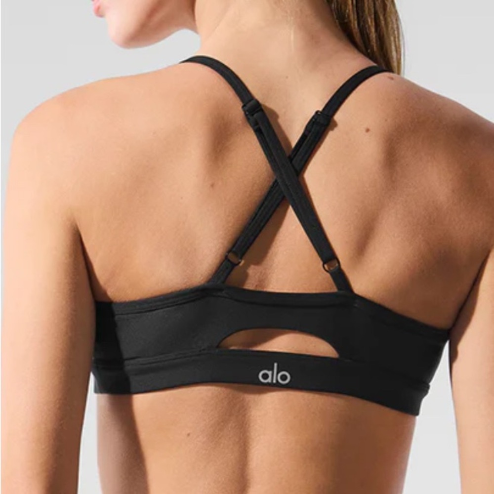 ALO Yoga Black Intrigue Bra